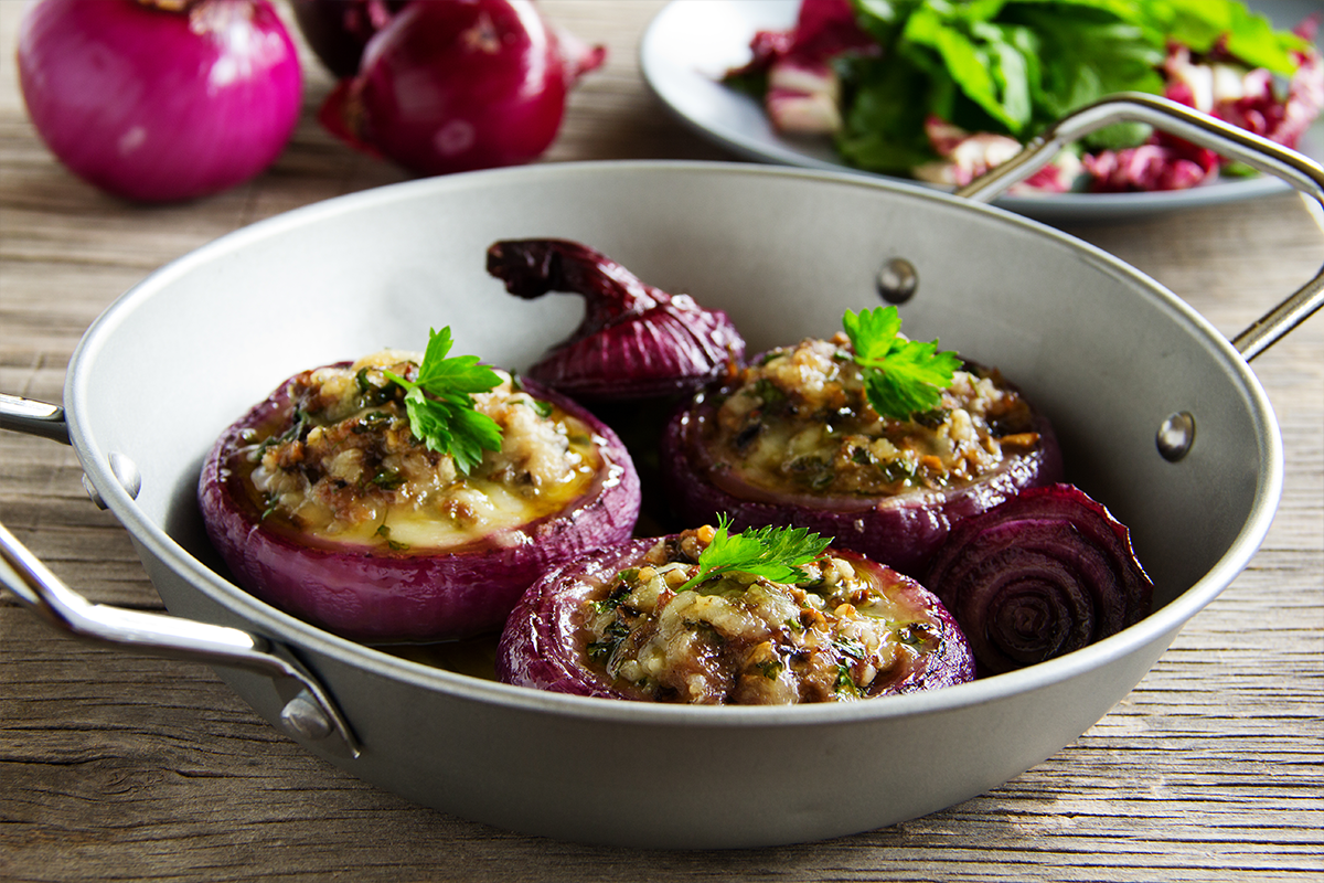 Stuffed Jumbo Red Onion