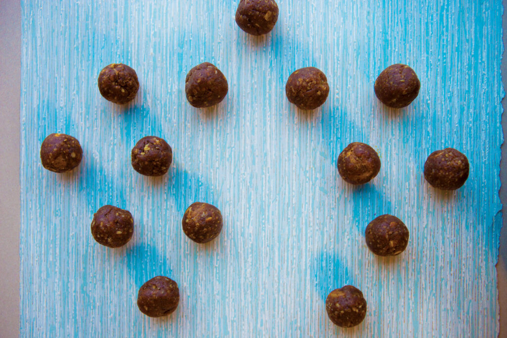 Almond Butter Banana Protein Truffles