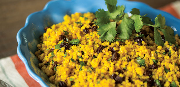 Millet with Currants and Turmeric