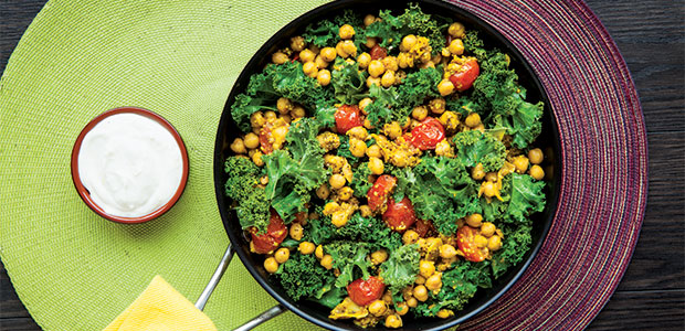 Chickpea Kale Stir-Fry