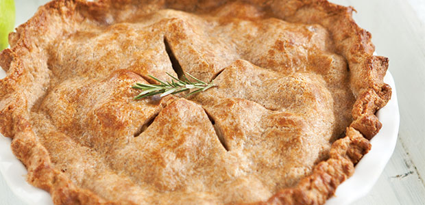 Apple Cheddar Rosemary Pie