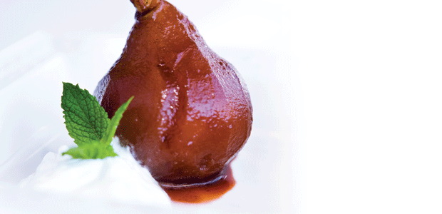 Poached Spice Pears