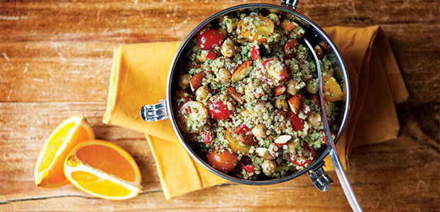 Everything but the Kitchen Sink Quinoa Salad