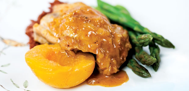 Chicken with Peaches