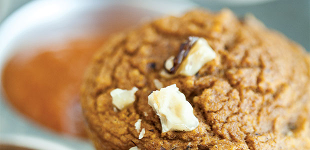 Squash Walnut Pancake Muffins