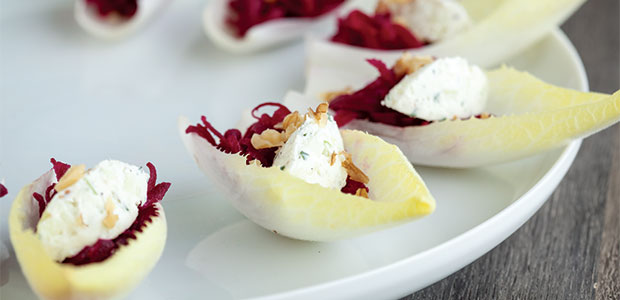 Pickled Beet Endive Boats