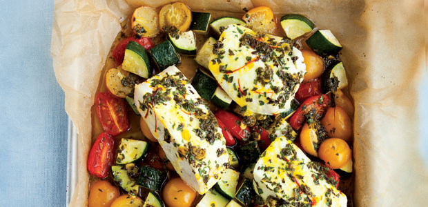 Saffron Herb Halibut