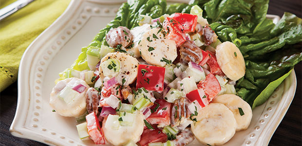 Creamy Banana-Pecan Salad