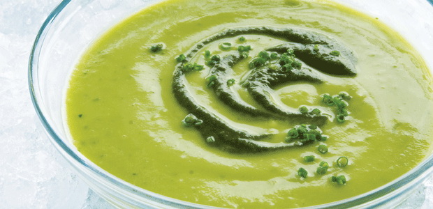 Avocado with Spinach and Wasabi Swirl