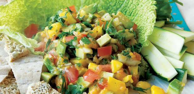 Jamaican Mango Papaya Salsa