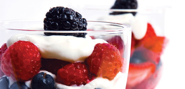 Rose Fruit Parfait