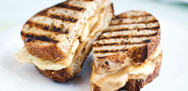 Grilled Banana and Maple Toast