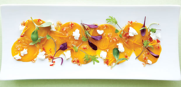 Beet Carpaccio with Kombucha Vinaigrette