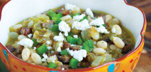 Green Chili with Portobello Mushrooms