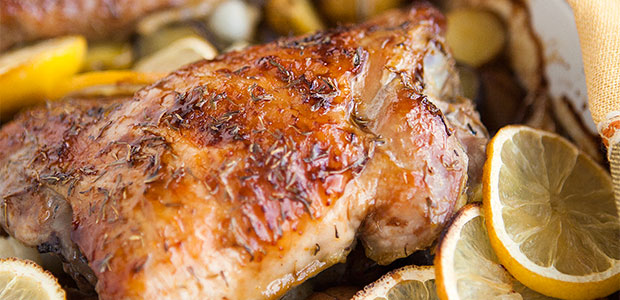 Maple Glazed Turkey Thighs