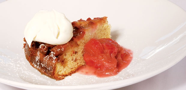 Rhubarb Upside-Down Cake