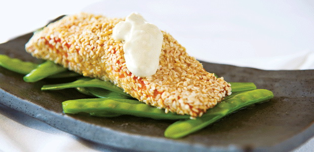 West Coast Teriyaki Salmon with Wasabi Mayonnaise