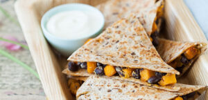 Harvest Squash and Black Bean Quesadillas