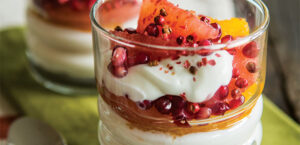 Citrus and Pomegranate Parfaits with Pink Peppercorns