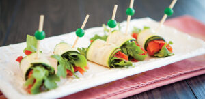 Zucchini Salmon Rolls