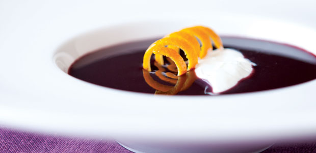 Sweet and Tart Cranberry Soup