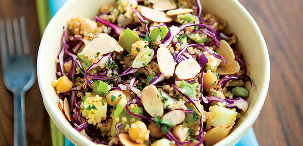 Sweet and Spicy Quinoa, Cabbage, and Apple