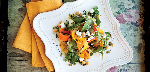 Shaved Butternut Chickpea Salad