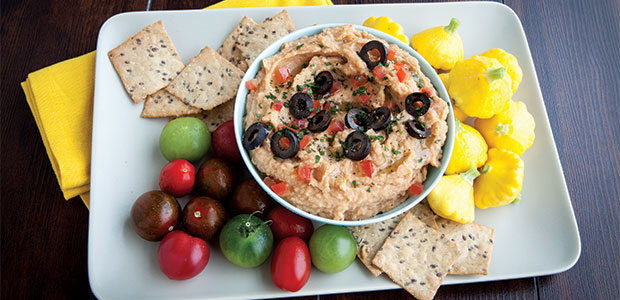 Roasted Garlic Cannellini Bean Dip
