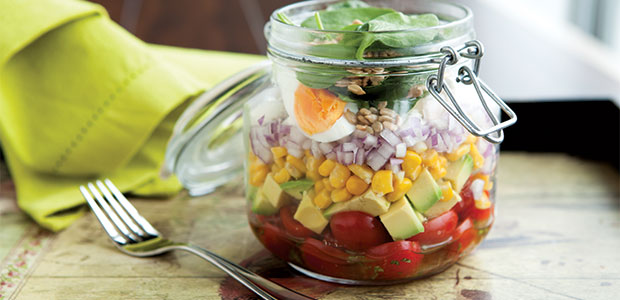 Cobb Salad in a Jar