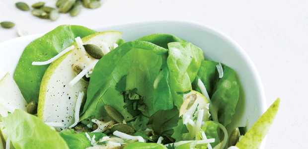 Pear and Pumpkin Seed Salad