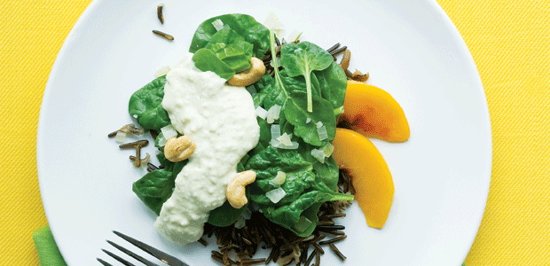 Curried Spinach with Cashews
