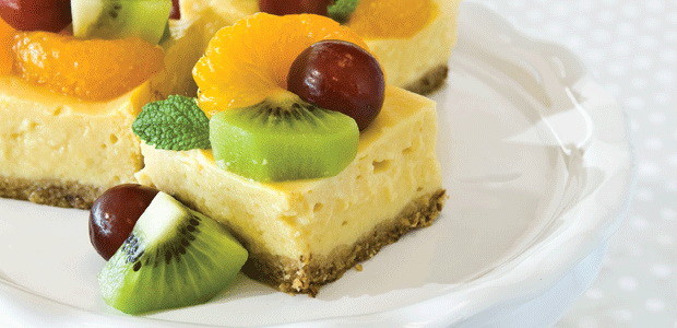 Creamy Lemon Fruit Squares