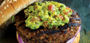 Black Bean Rice Burgers with Guacamole