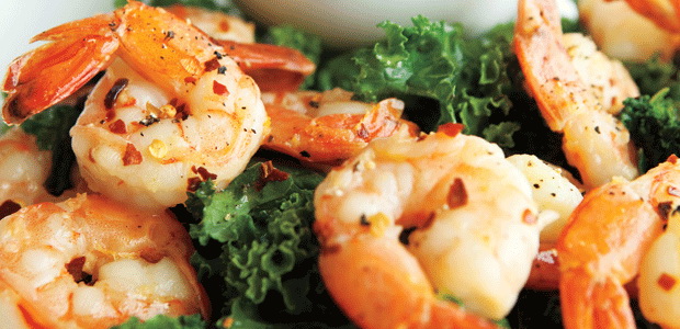 Sherried Shrimp with Romesco Sauce