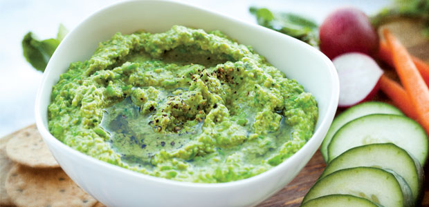 Edamame and Green Pea Hummus