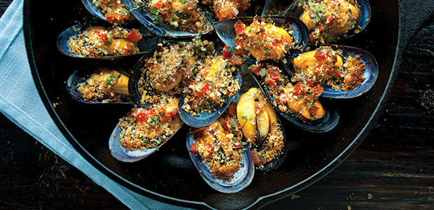 Mussels Au Gratin