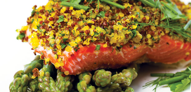 Quinoa-Crusted Salmon