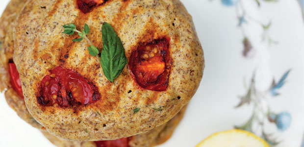 Thyme, Tomato and Corn Pancakes