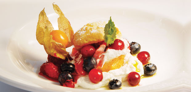 Summer Strawberry Shortcake with Vanilla Cream and Strawberry Compote