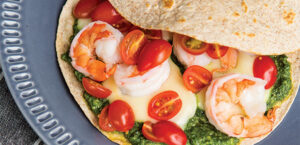 Caprese Shrimp Quesadillas