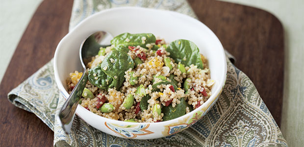 Earl Grey-Infused Edamame Quinoa Salad