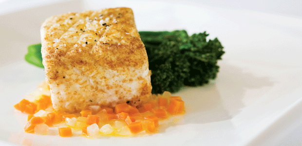 Halibut in White Wine