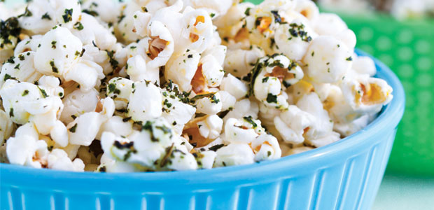 Lemony Kale Popcorn