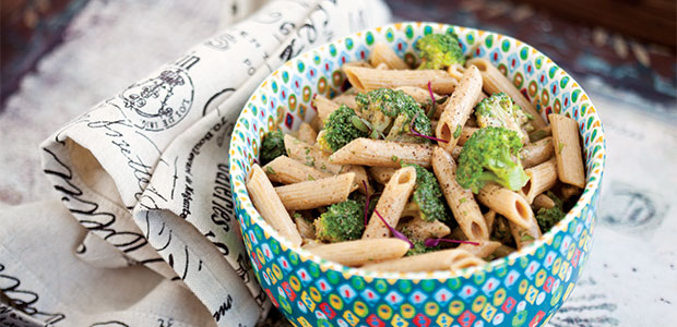 Coconutty Almond and Broccoli Pasta