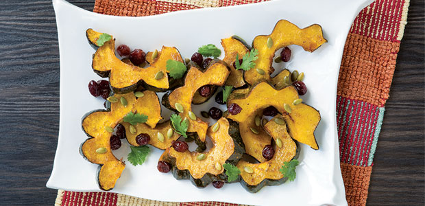 Curry and Vanilla Glazed Squash