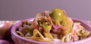 Pasta with Lemon Zest and Olives