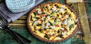 Teff Asparagus Quiche