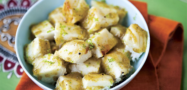 Honey Lime Halibut Taco Filling