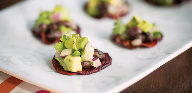 Fiesta Beet Nacho Rounds
