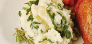 Emerald Garlic Mashed Potatoes